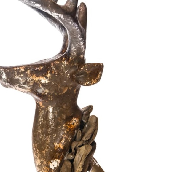 Cracker Barrel paper mache’ patina deer topper mount - Picture 3 of 4